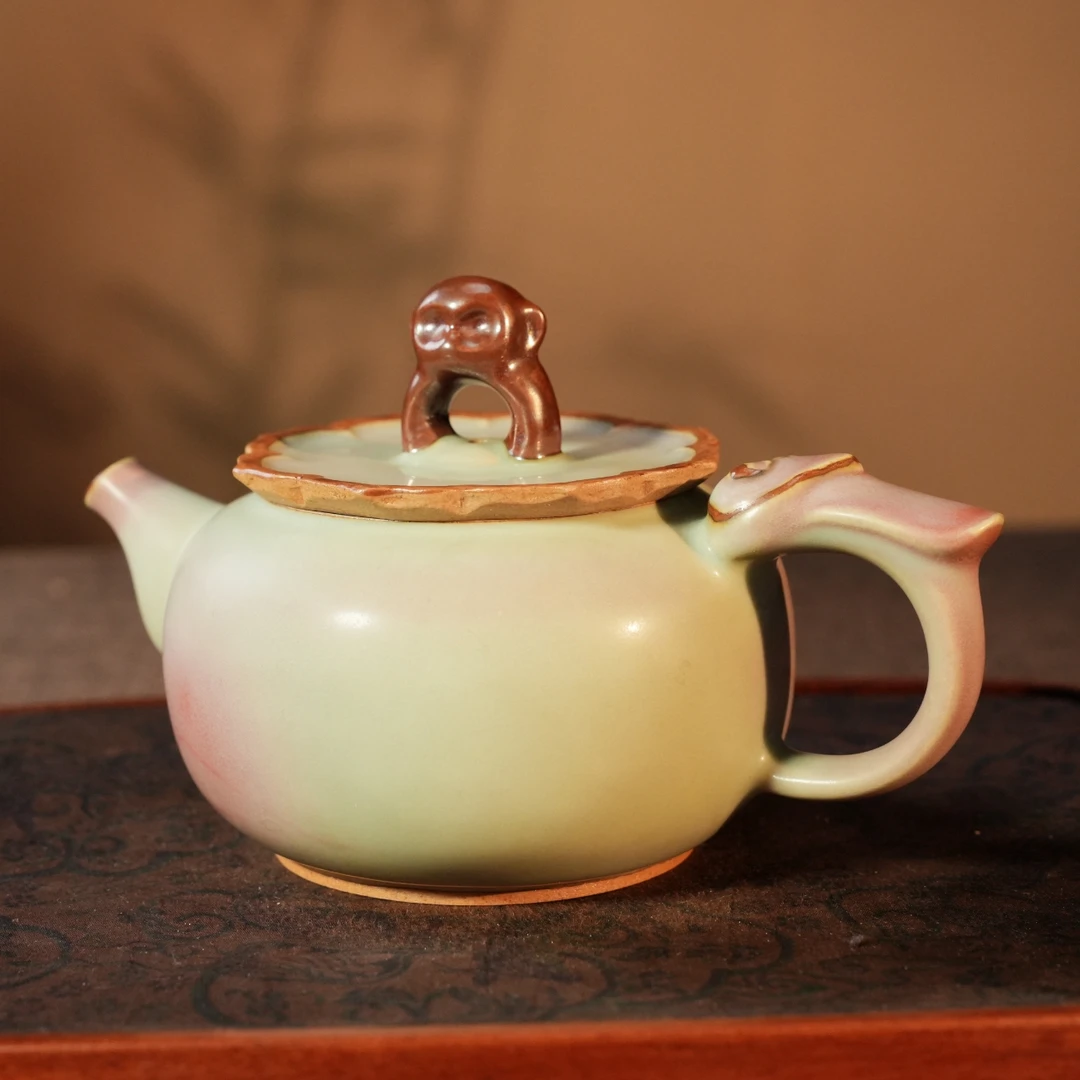 【孔家钧窑甄选】-时光釉好时候壶 容量230毫升