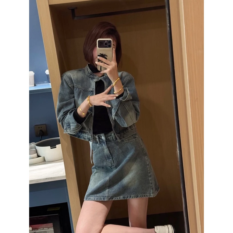 新品上新时尚洋牛仔套装2611