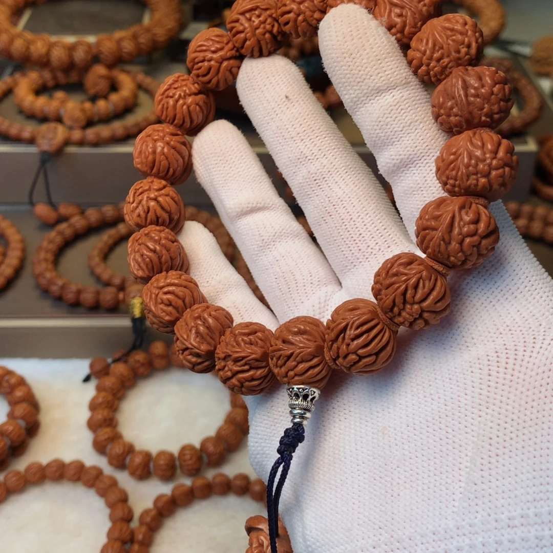 桃核手串秦岭龙纹