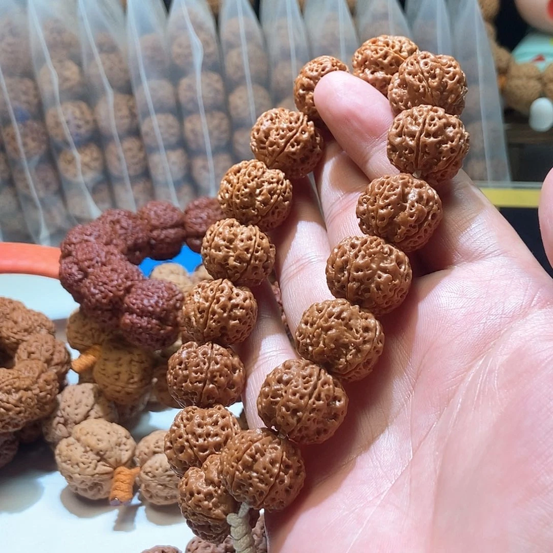 吊坠金刚菩提私人订制深沟蜂窝双龙20mm