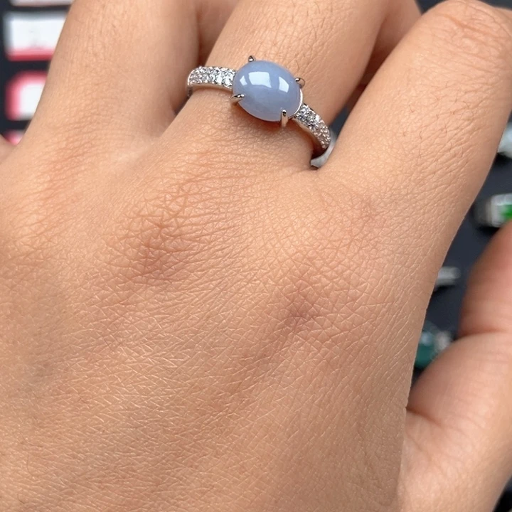 翡翠未镶嵌戒指戒指