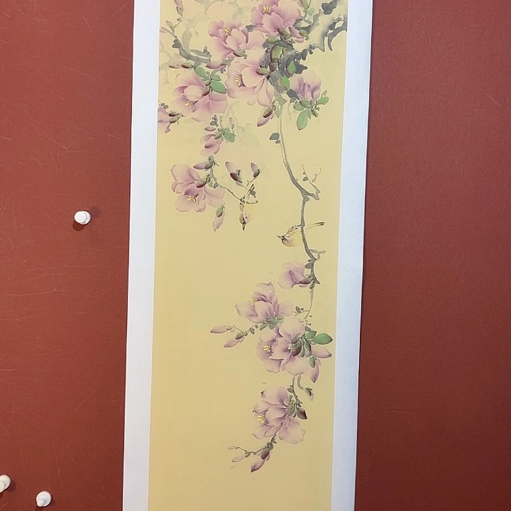 国画听兰老师花鸟
