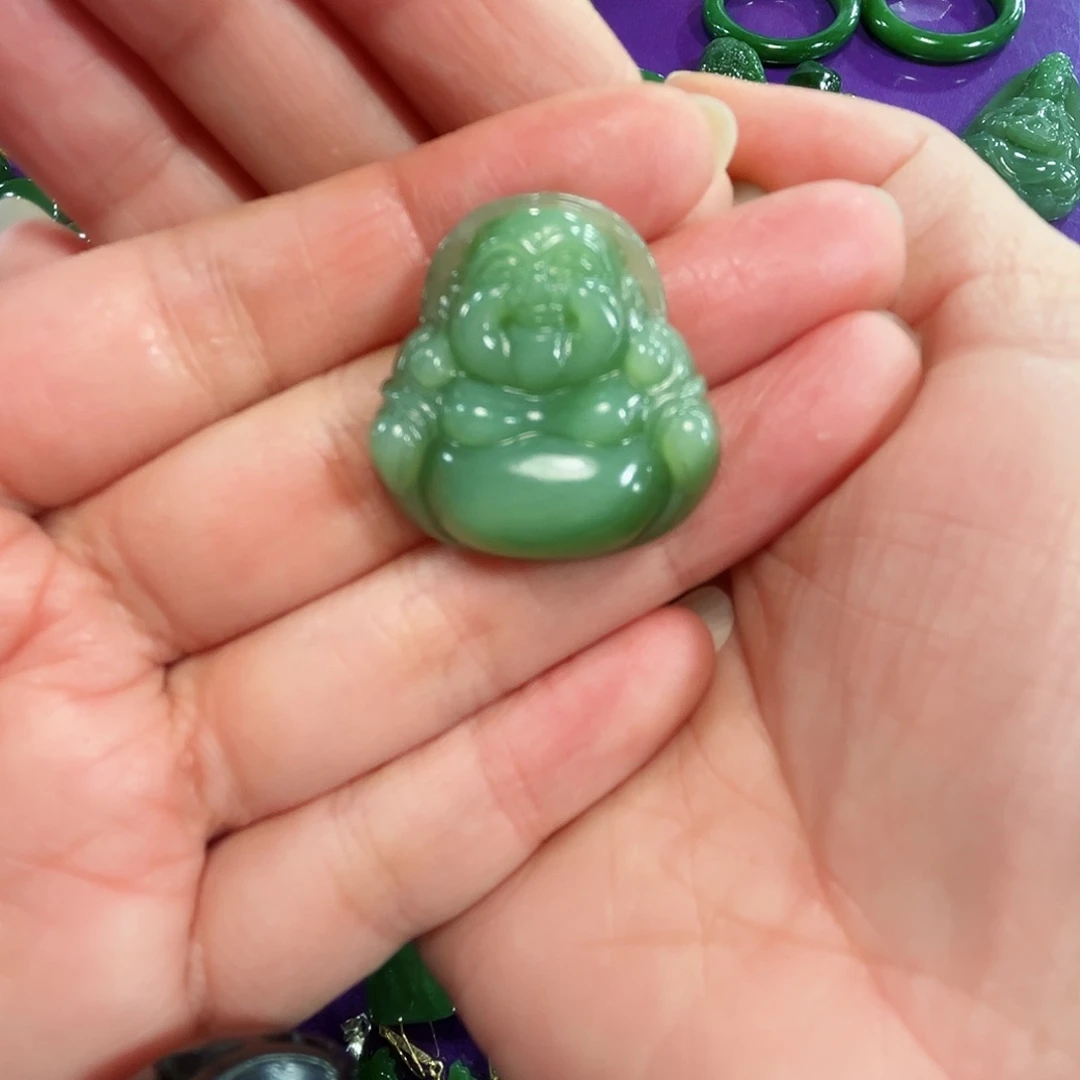 和田玉（碧玉）颈饰未镶嵌