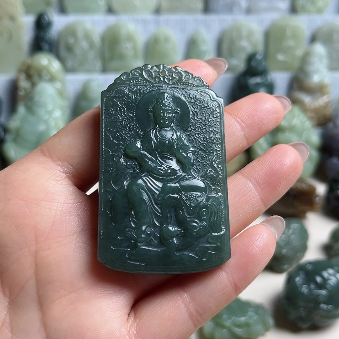 和田玉未镶嵌挂件