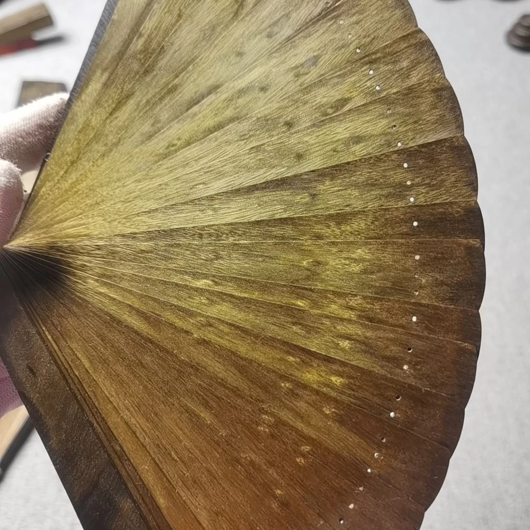 金丝楠金丝楠木16CM折扇