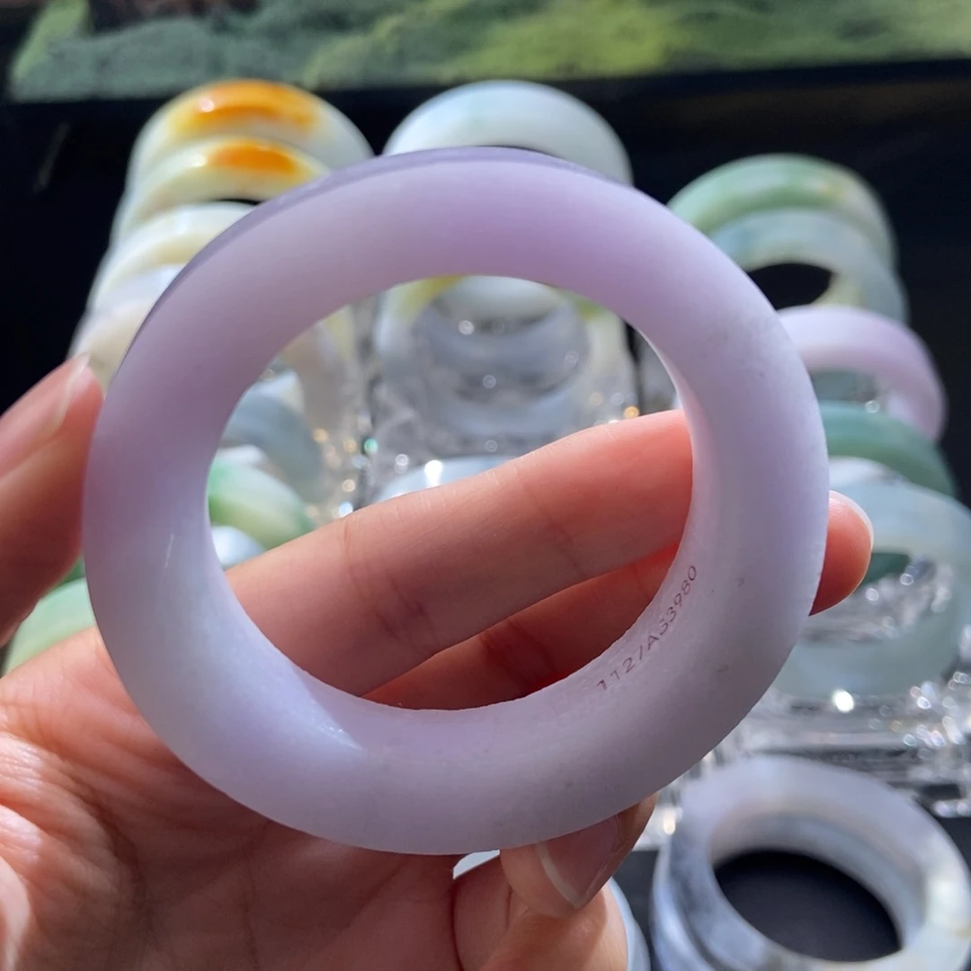 依****定制翡翠未镶嵌翡翠手镯