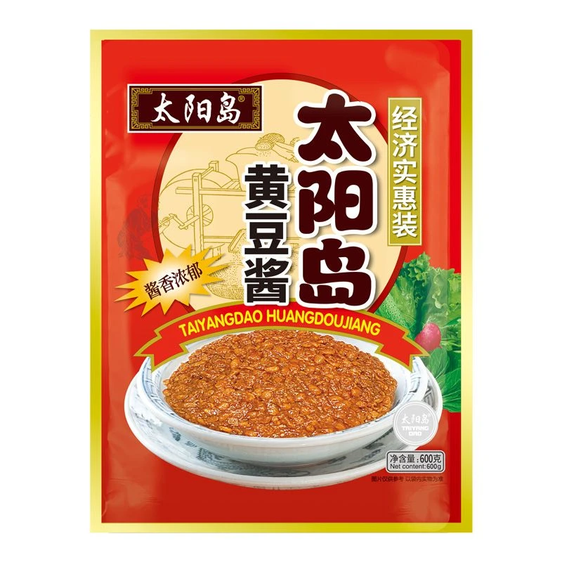 太阳岛黄豆酱正宗东北大酱600g袋装豆瓣酱拌面酱炸酱