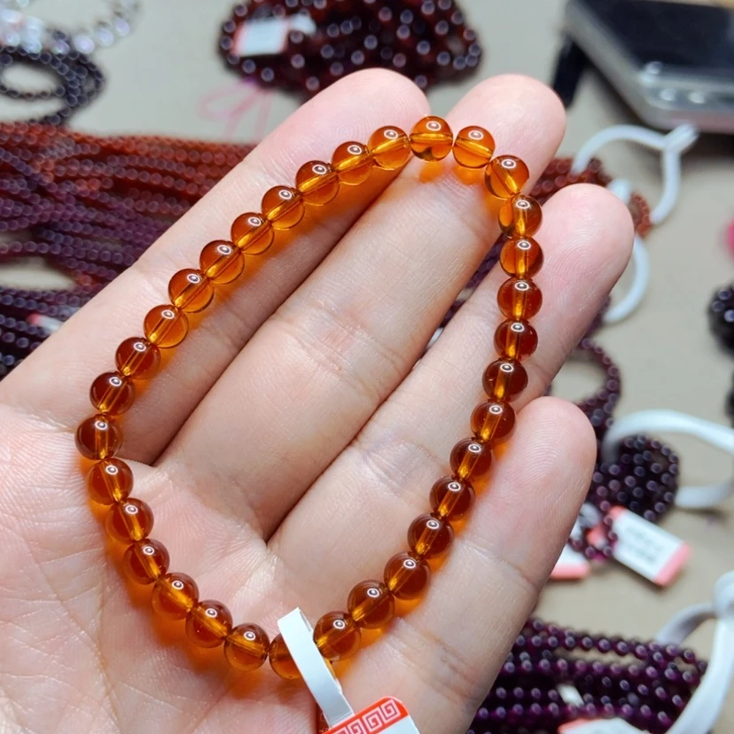 【闪购商品】未镶嵌手链石榴石5.8毫米