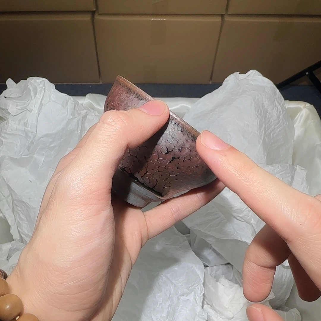 茶盏微瑕建盏，介意勿拍
