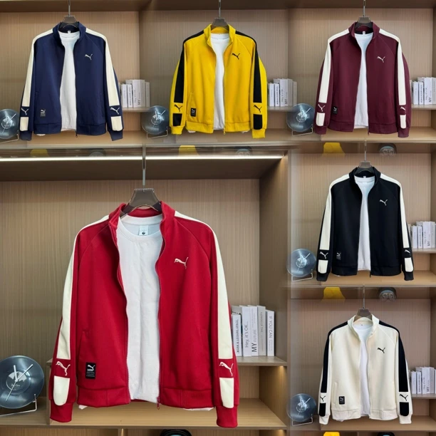 2025春季新款男士立领百搭帅气时尚休闲修身刺绣针织夹克外套772