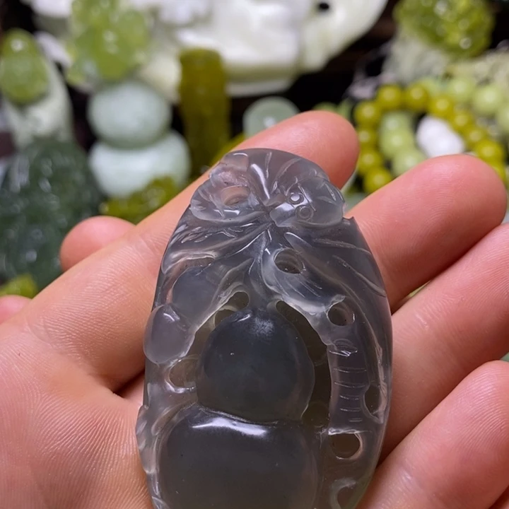 岫玉未镶嵌岫玉颈饰