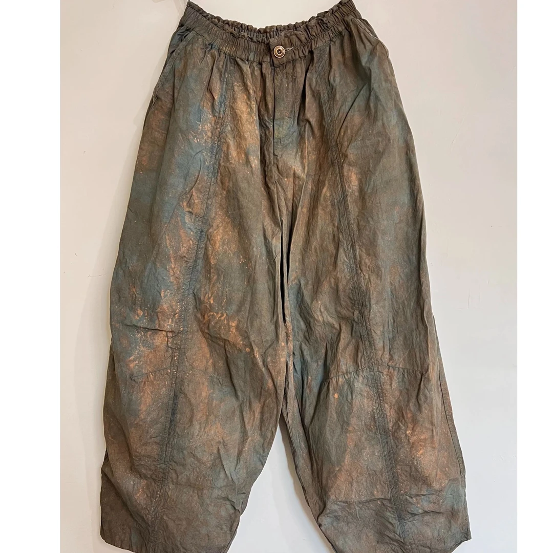 如眸原创设计扎染休闲裤0717