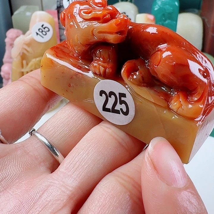 寿山石印石根丝印石章料……..