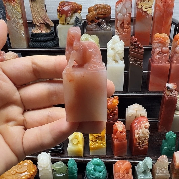 寿山石印石寿山石手工雕刻