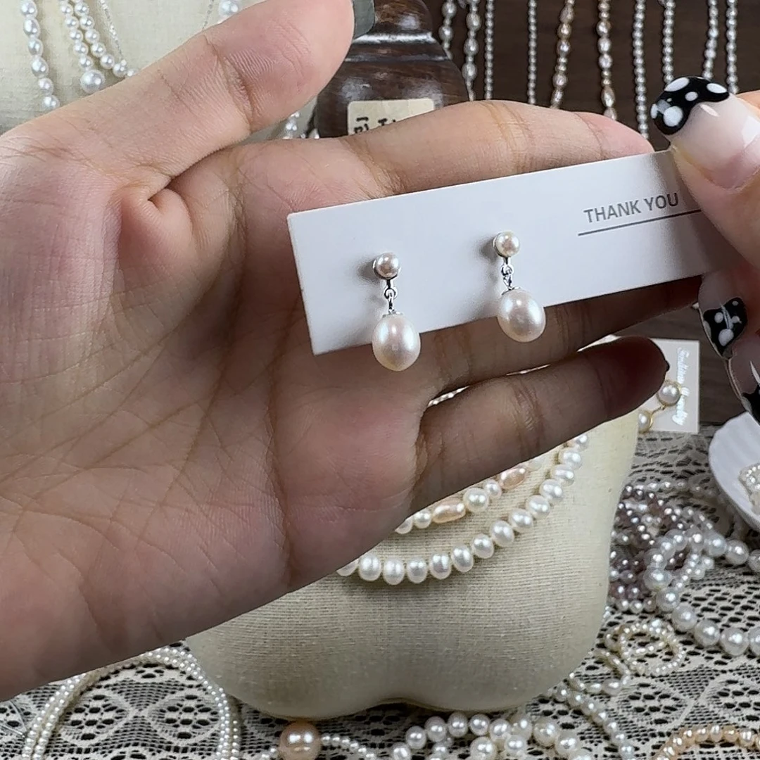 耳钉淡水珍珠未镶嵌