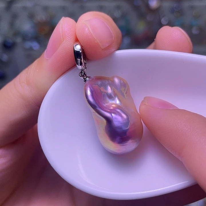 淡水珍珠合金颈饰01
