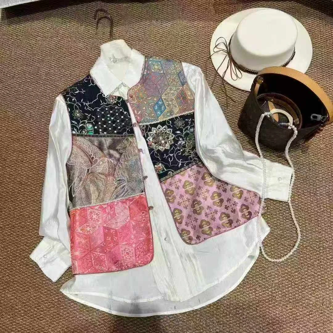 【深圳南油二姐】秋季新款新中式复古国潮民族风时尚马甲691712