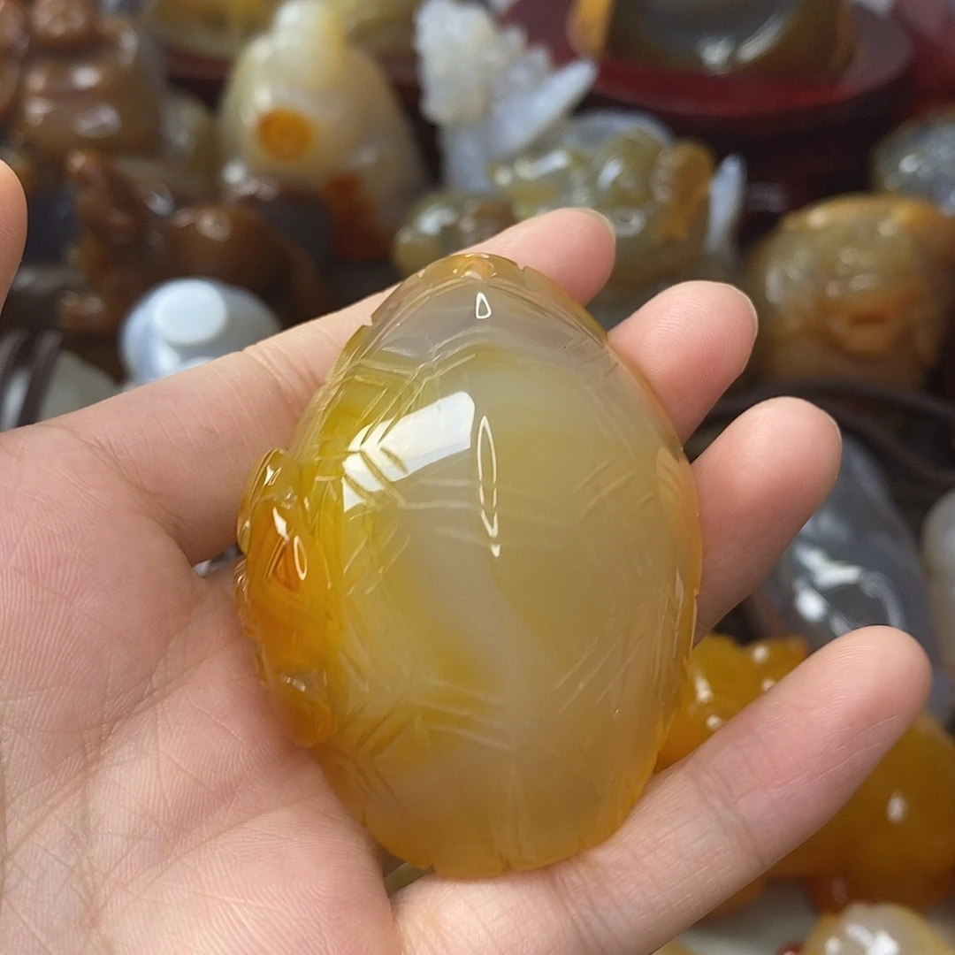玛瑙/玉髓手把件未镶嵌