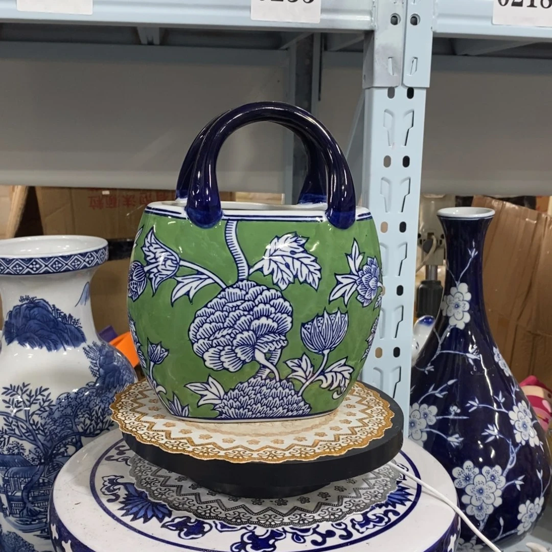 瓶手提包花瓶摆件