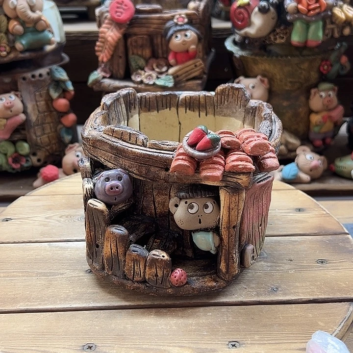 嘻哈多肉花盆百搭