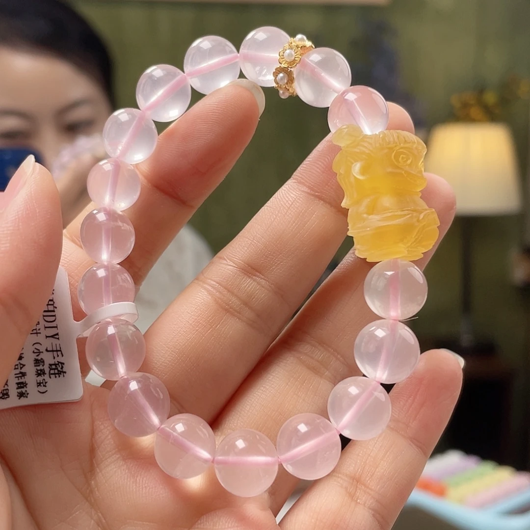 裸石蜜蜡未镶嵌蜜蜡手链