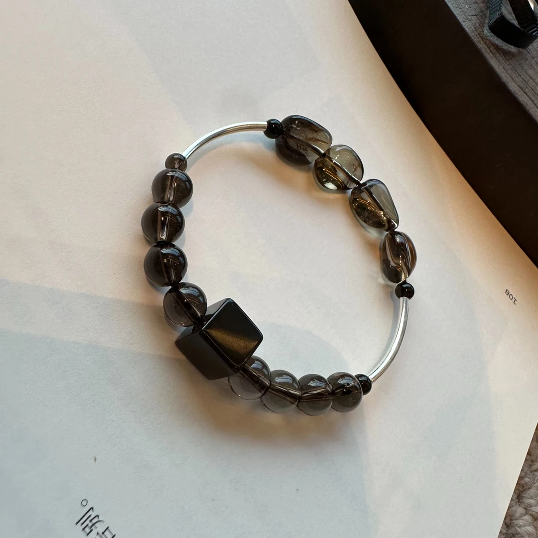 GUIMIN   【方糖】原创设计不规则茶晶手链 2098