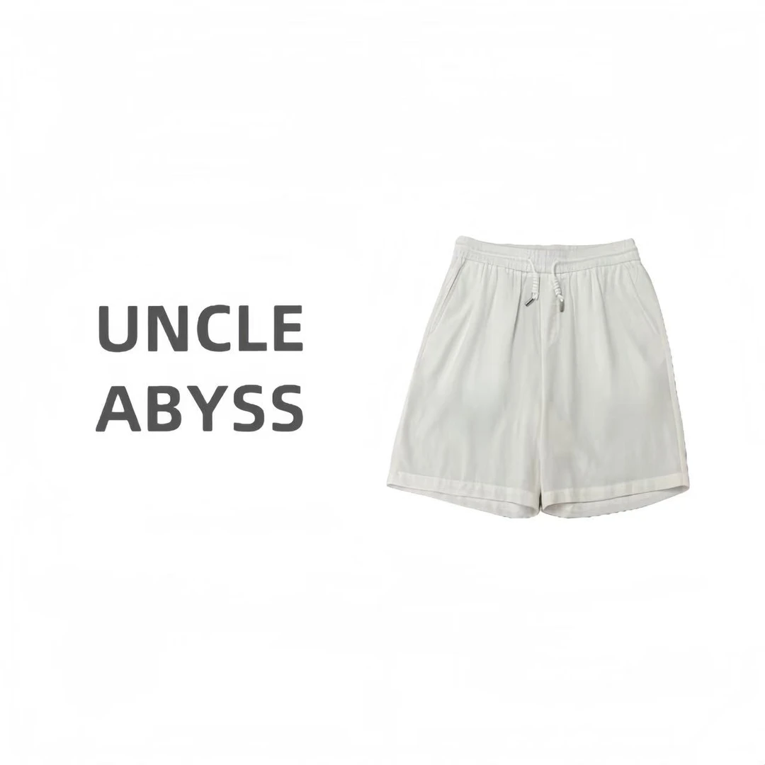 【C36039】【天宇】刺绣五分短裤25年夏季薄款加锡uncle超大口袋短裤