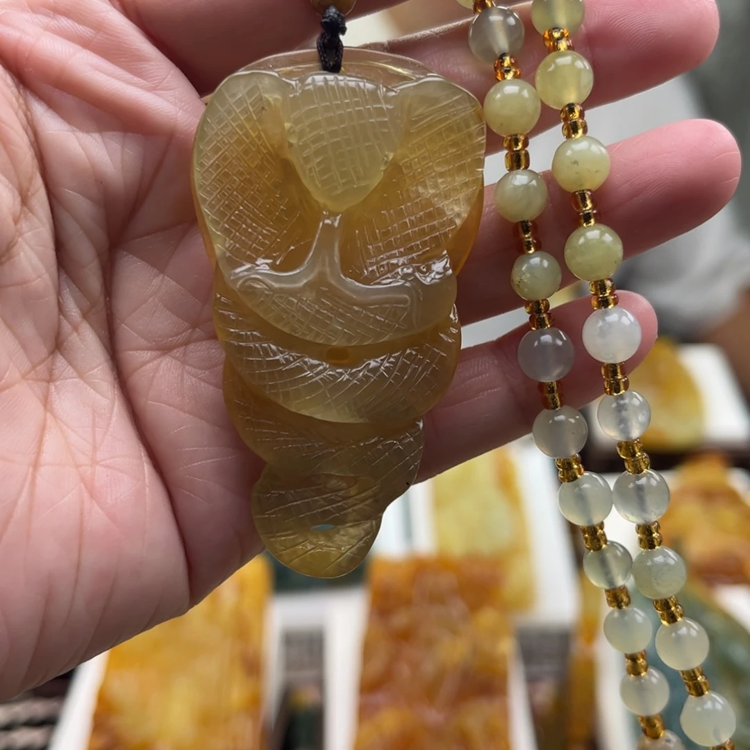 岫玉未镶嵌挂件挂件