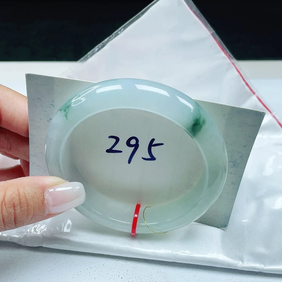 翡翠未镶嵌手镯 正圈55