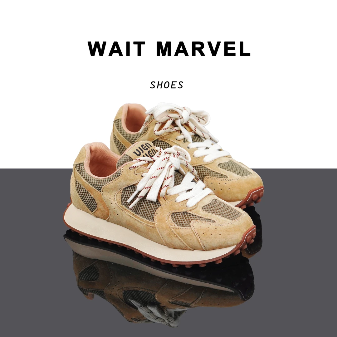 WAIT MARVEL「跟高3CM」春夏新款透气舒适阿甘鞋女