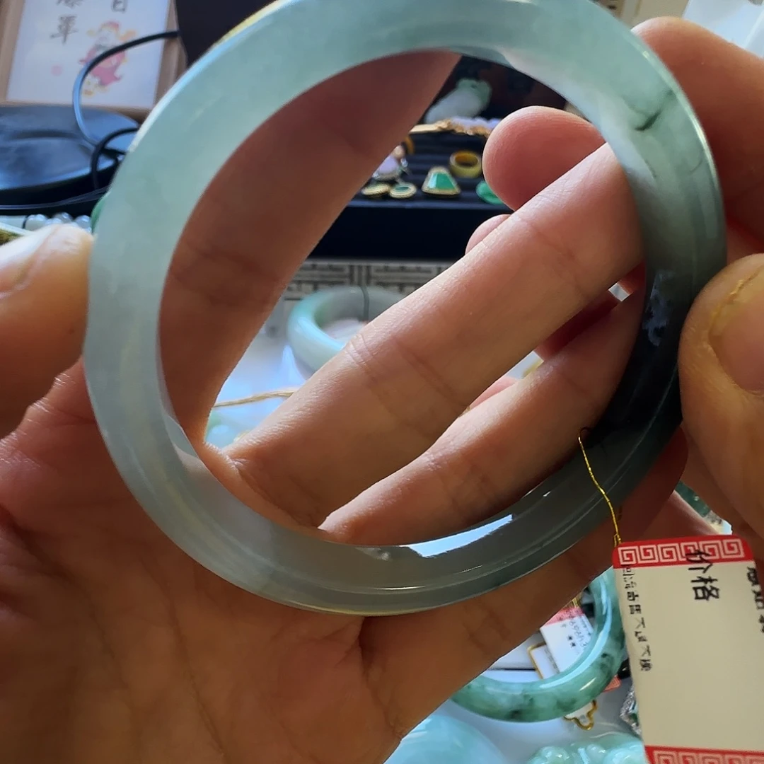 飘***翡翠未镶嵌手镯翡翠2860