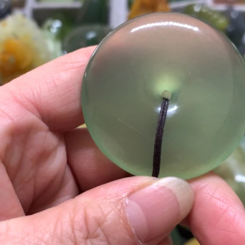 蛇纹石玉未镶嵌手把件
