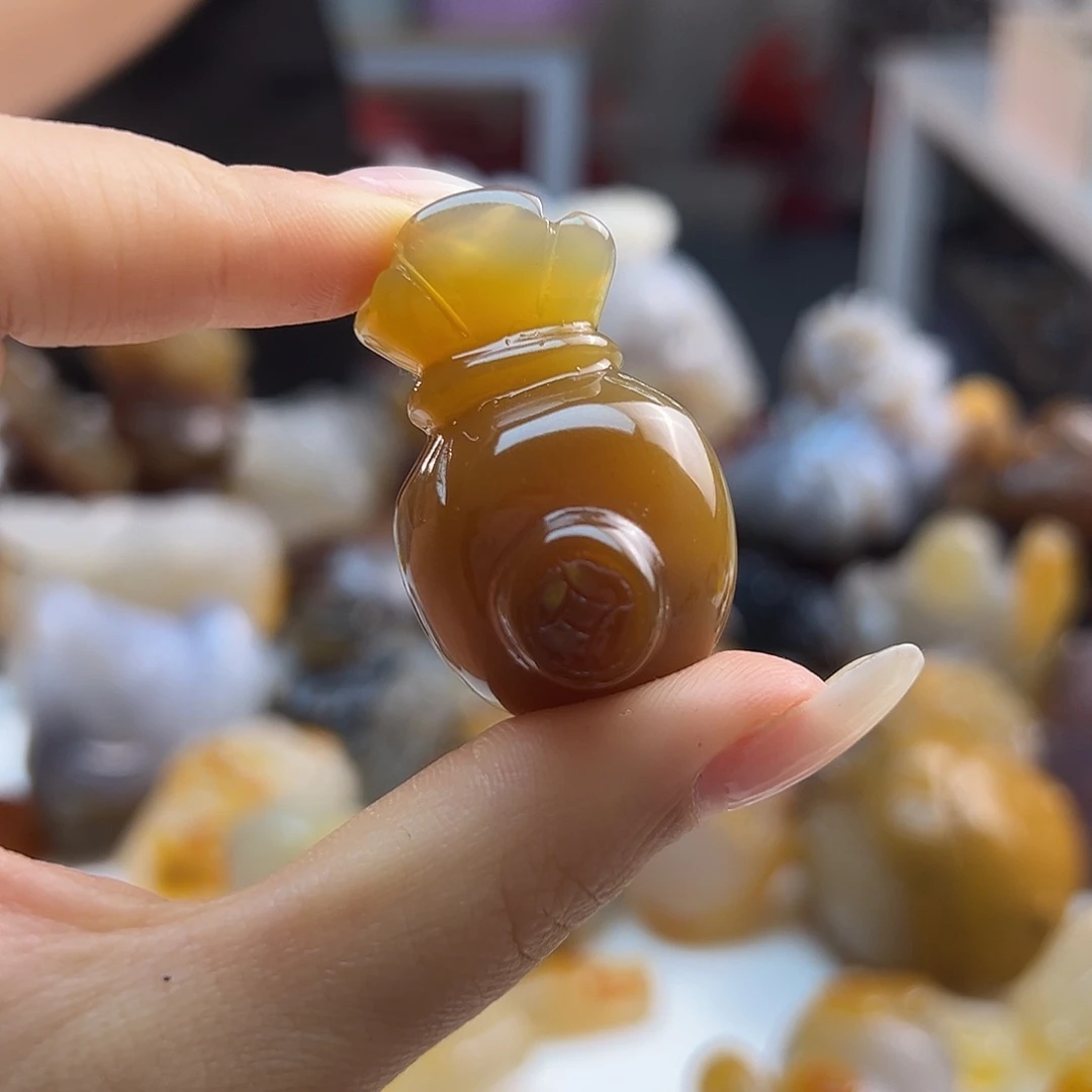 玛瑙/玉髓未镶嵌吊坠(不含链)