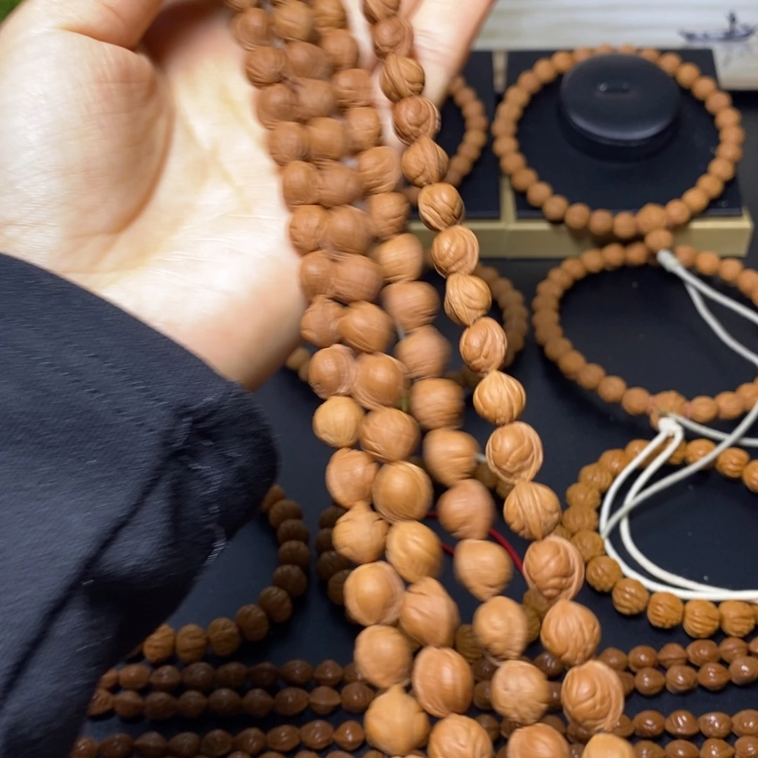 零***太手串桃核秦岭文玩桃核脖挂