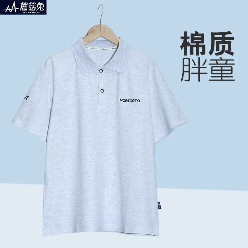 胖童短袖T恤2025新款夏季宽松男孩中大童运动上衣男童半袖POLO衫