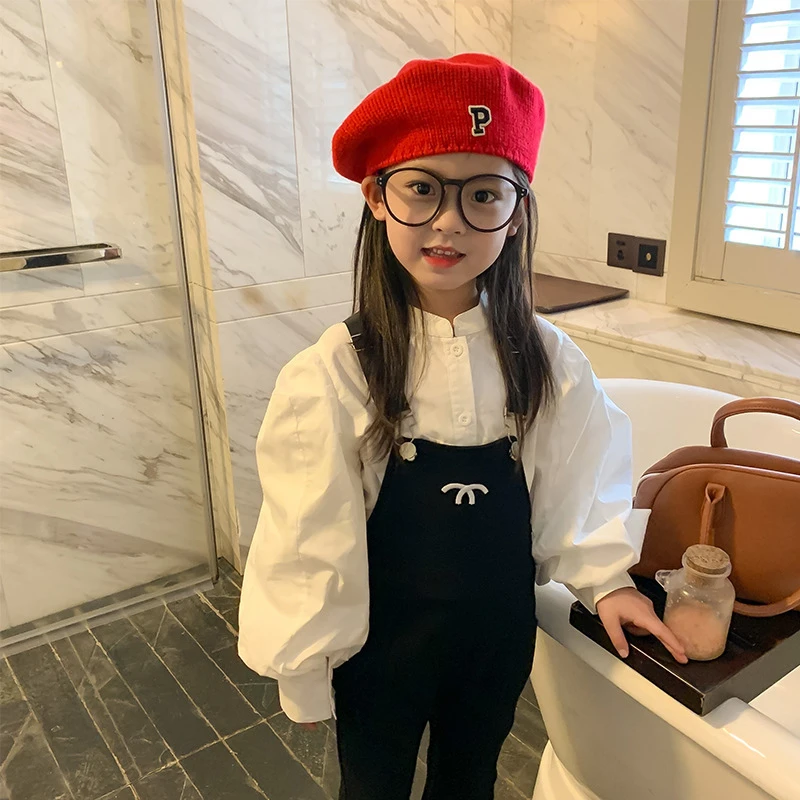 【22267BS】灯笼袖白衬衫