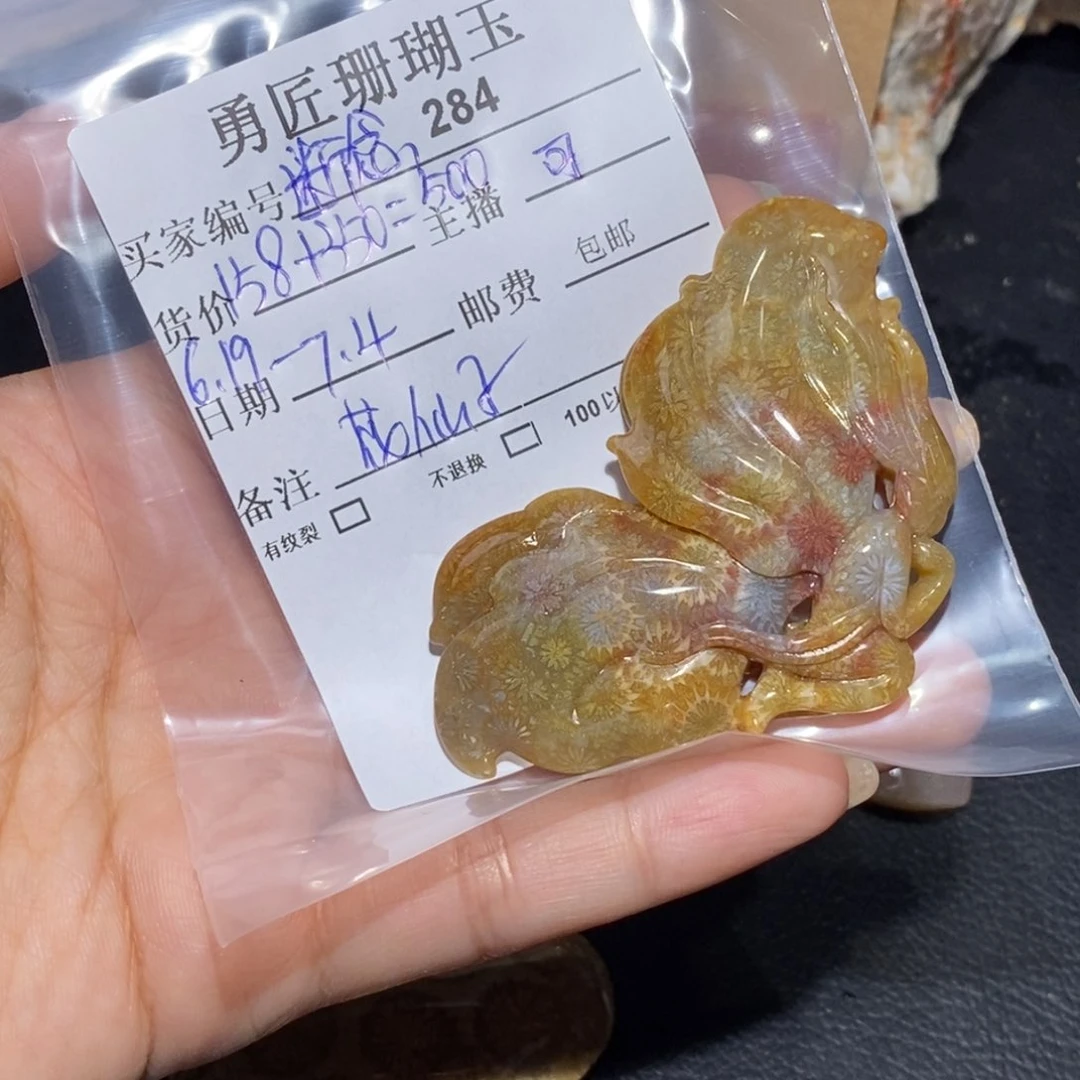 【闪购商品】硅化玉珊瑚玉未镶嵌断*