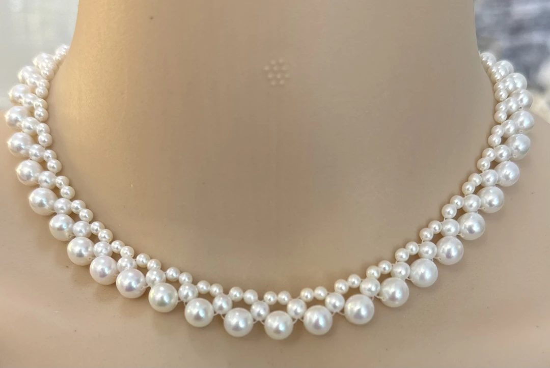 项链多层编织颈链时尚优雅锁骨链