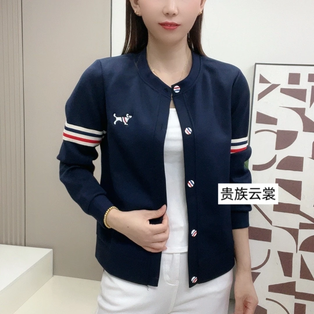 刺绣开衫外套圆领女士小衫上衣百搭时尚秋季新款2574
