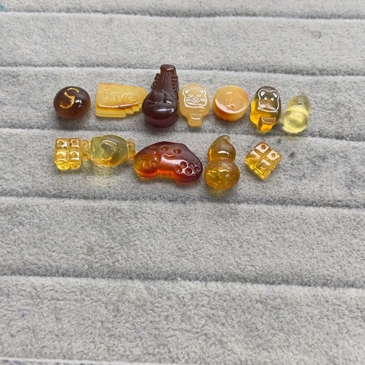 未镶嵌蜜蜡裸石天然琥珀蜜蜡配件