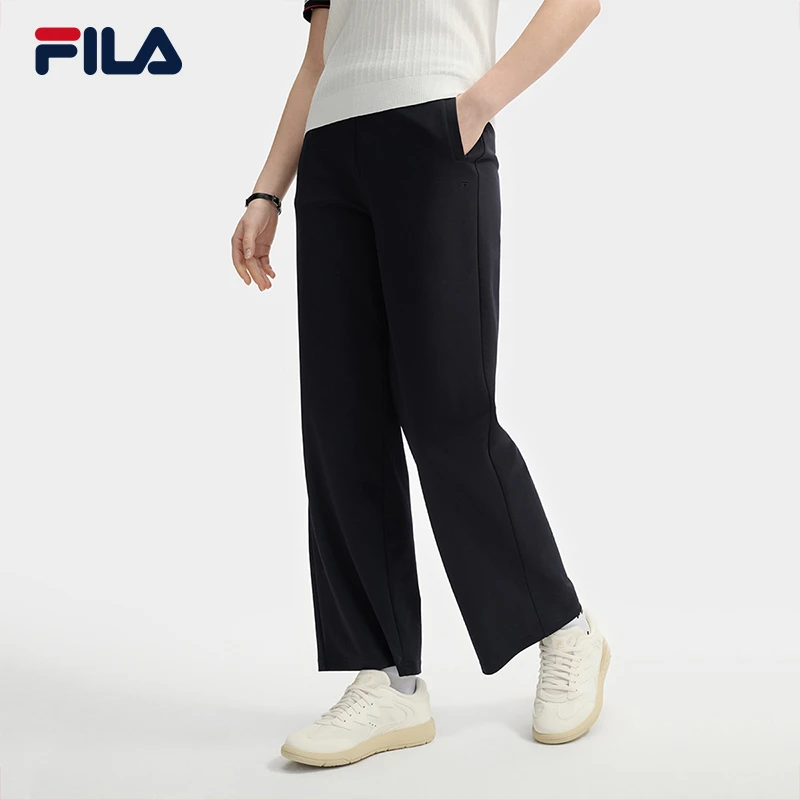 Fila/斐乐女款【舒适针织直筒长裤】夏季新款时尚百搭 F11W523603F