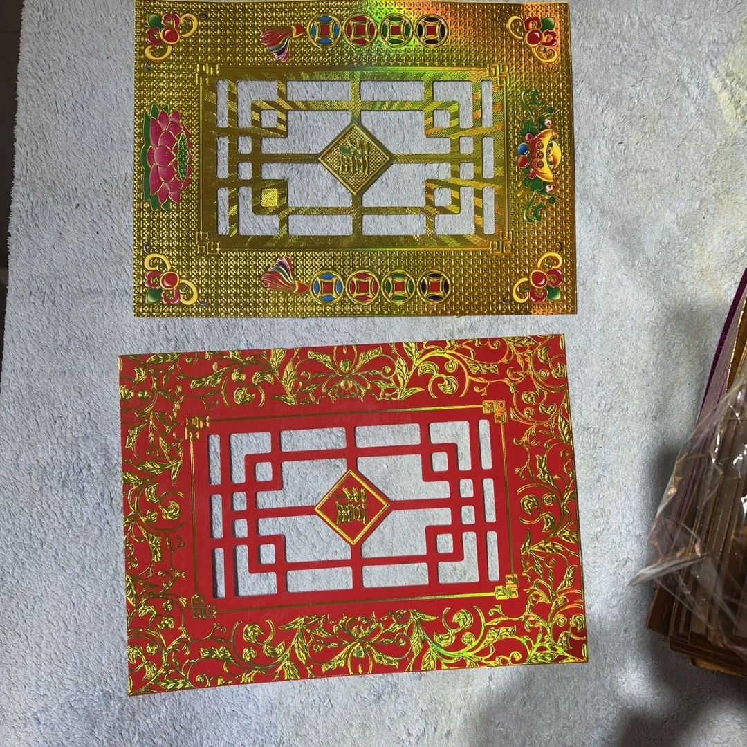 手工制作省时省力无需裁剪的折纸别墅门和窗户