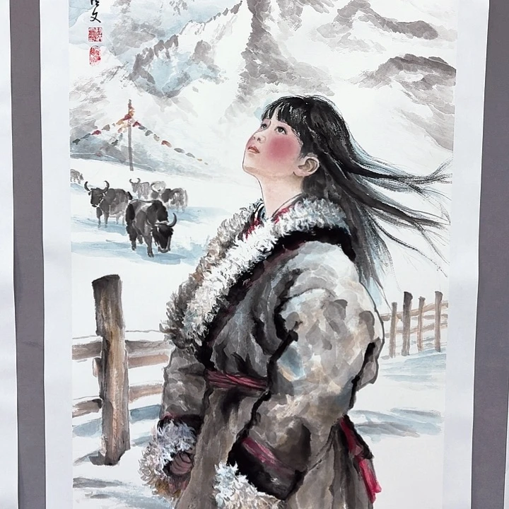 国画亲笔手绘放心去藏