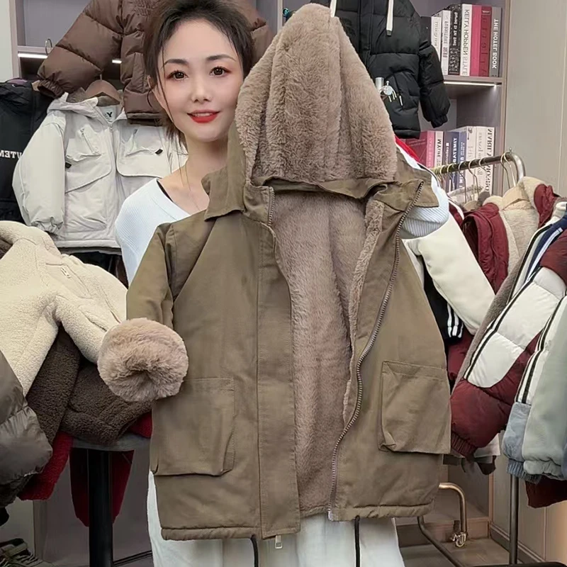 男女童冬季派克服外套2024新款休闲外套中大童加绒保暖童装韩版潮