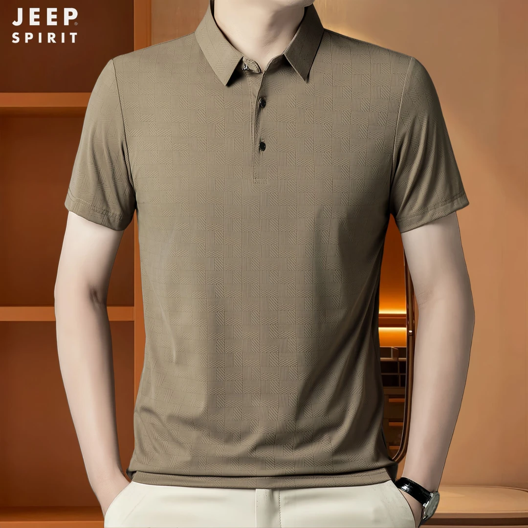 Jeep吉普男士短袖Polo衫夏季休闲宽松透气速干商务t恤上衣高档