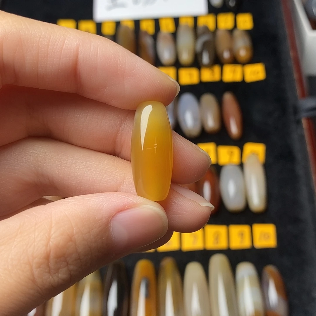 落***葵玛瑙/玉髓未镶嵌颈饰