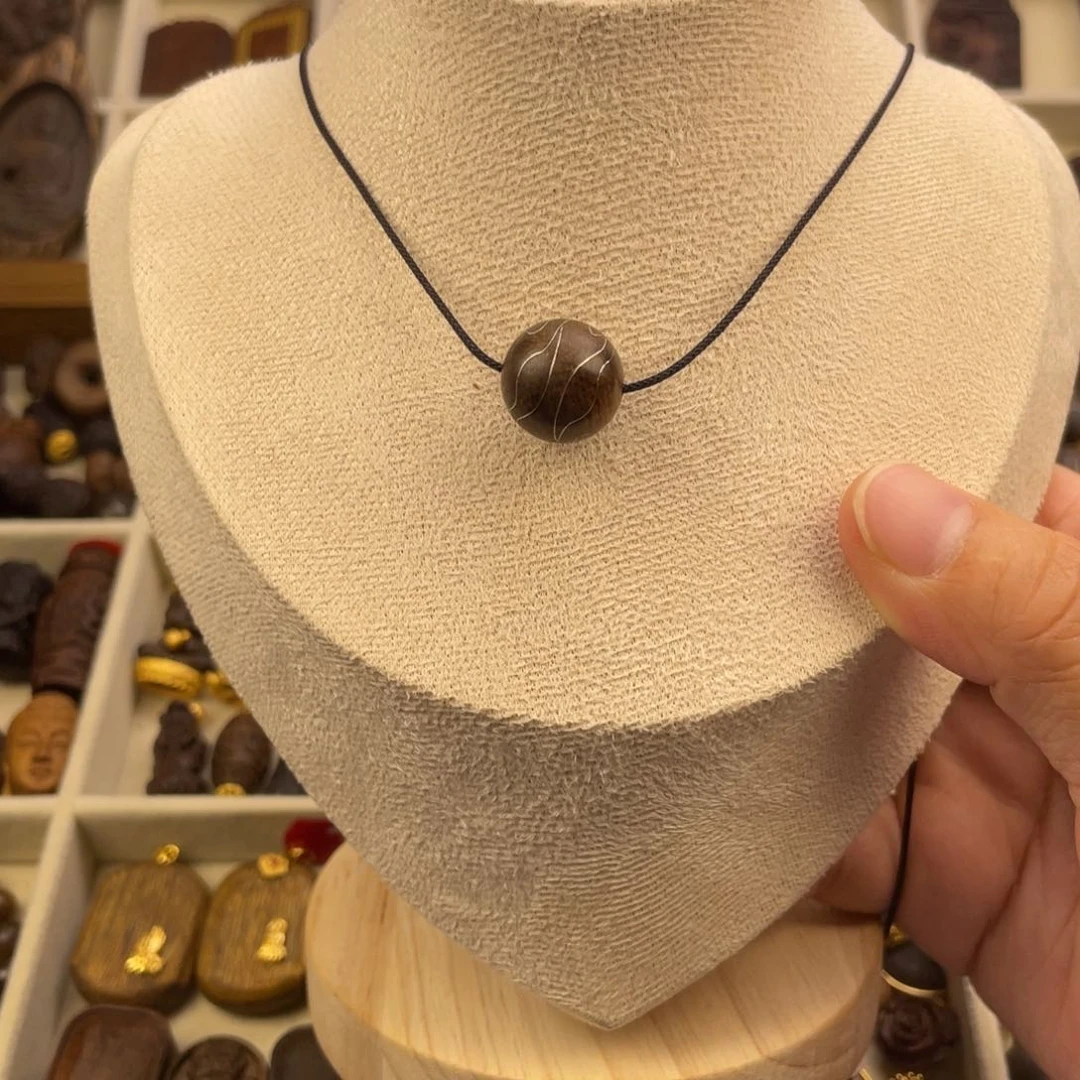 木质类吉转运珠绳子脖挂吊坠一套