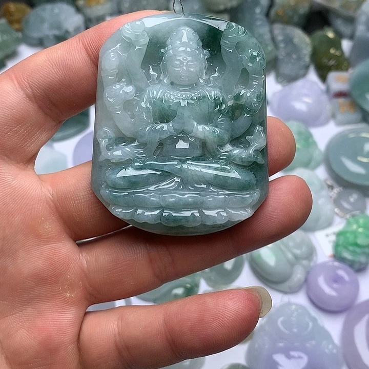 翡翠未镶嵌颈饰天然翡翠