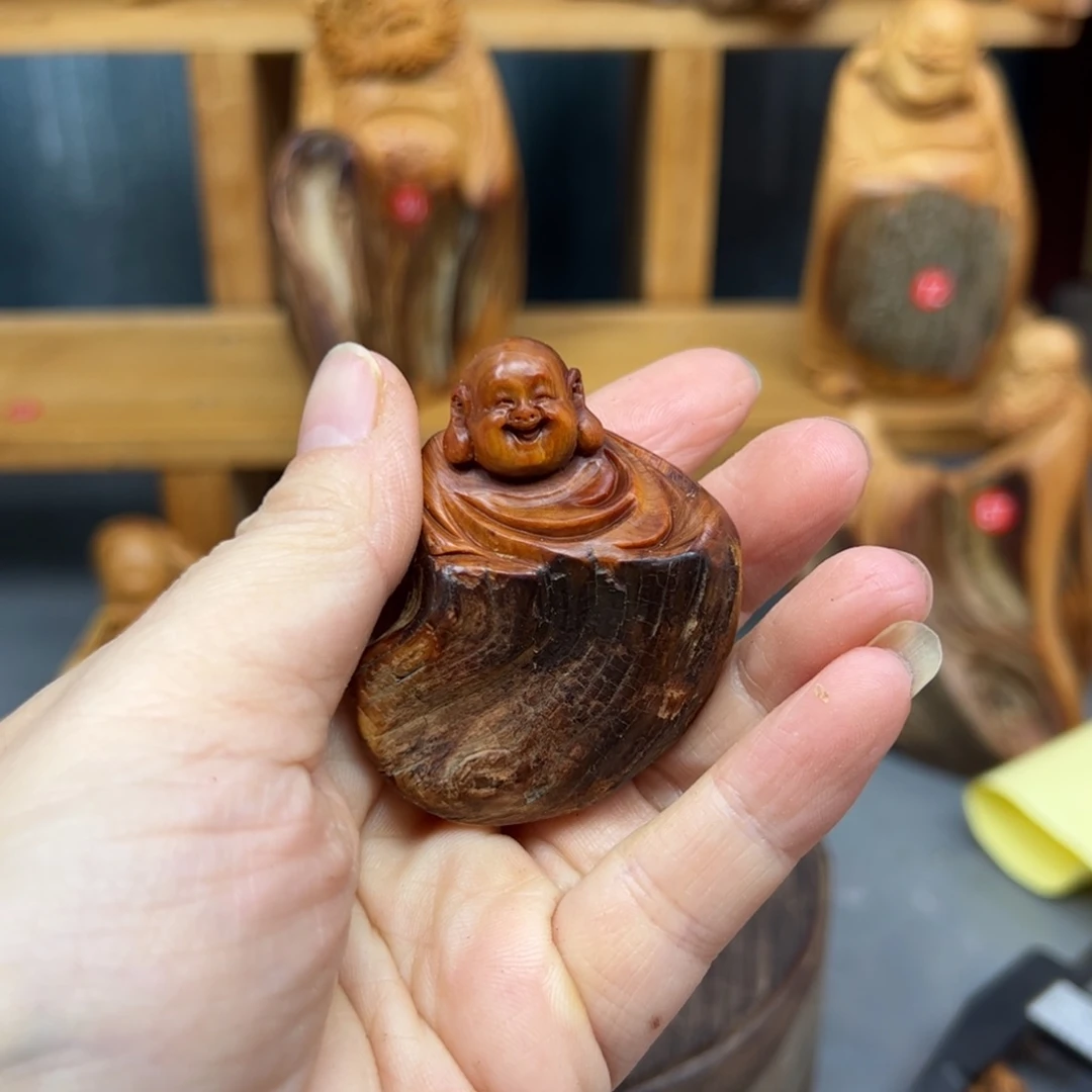 m***w木崖柏木摆件手把件，