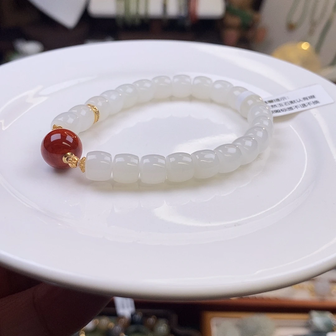 和田玉未镶嵌手链